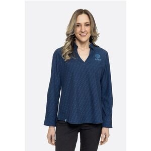 AT&T Team Colors Winjoyce Shirt Sz M Navy Uniform Customer Service